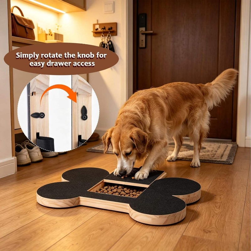 Suction Cup Dog Tug Toy - Tavola Tiragraffi in Legno per Cani