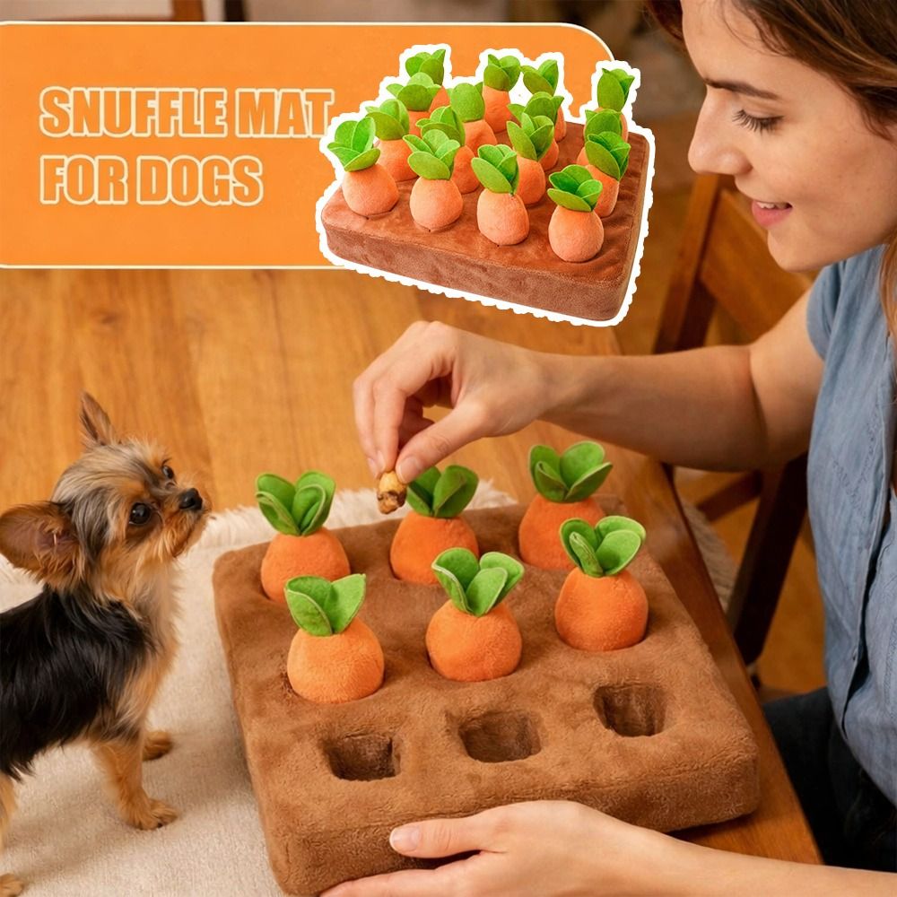 Snuffle Mat For Dogs - Tappetino interattivo a forma di carota