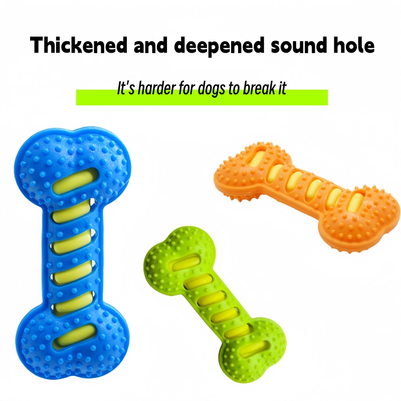 Teeth Cleaning Dog Chew Bone - Bastoncino in Gomma a Forma di