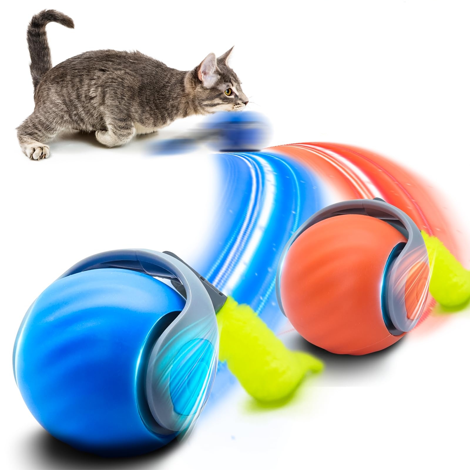 Automatic Moving Dog Ball - Giocattoli interattivi per gatti Palla rotolante