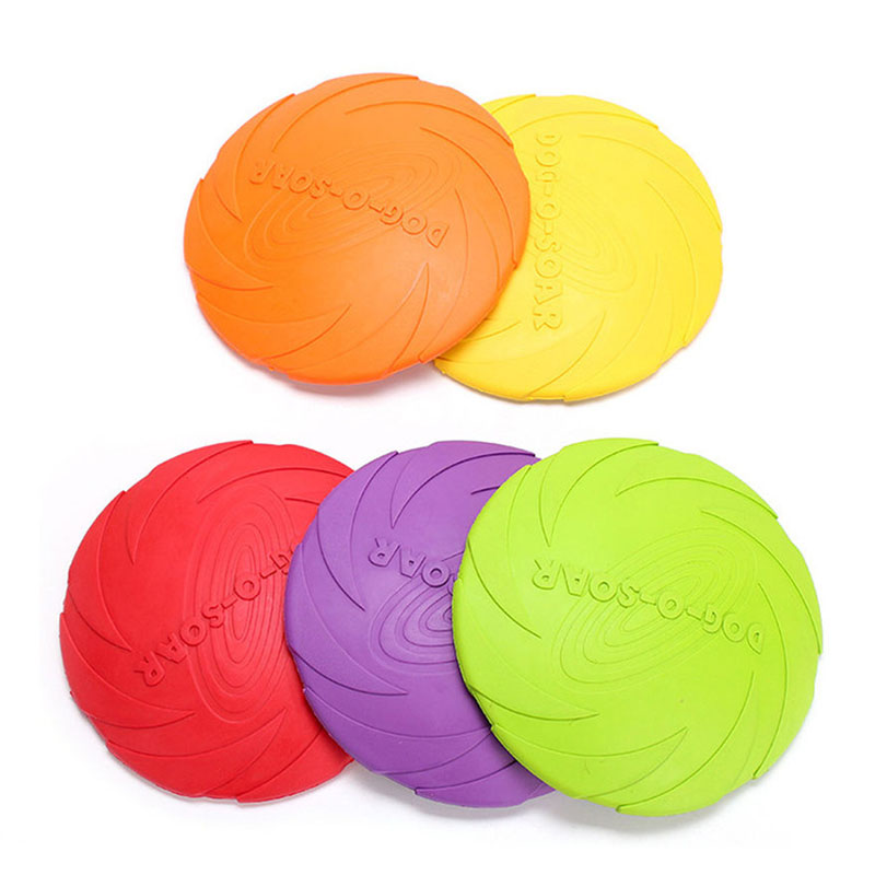 Flying Disc Dog Training Toy - Dischi volanti in gomma per cani