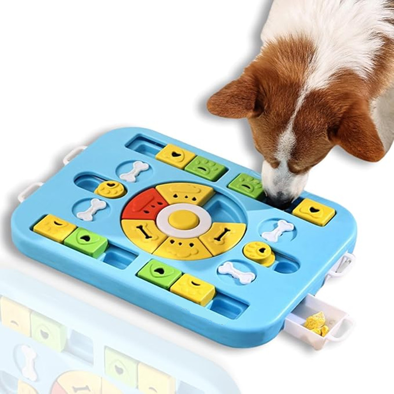 Interactive Squeaky Plush Dog Toy - Giocattolo interattivo puzzle per cani e