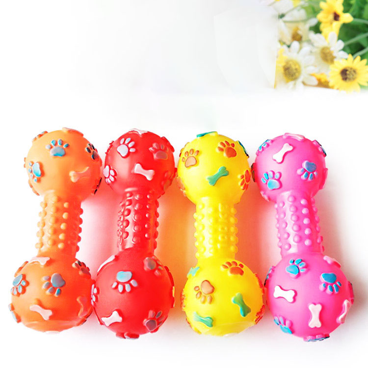 Teeth Cleaning Dog Chew Bone - Nuovo giocattolo stridulo per cani da