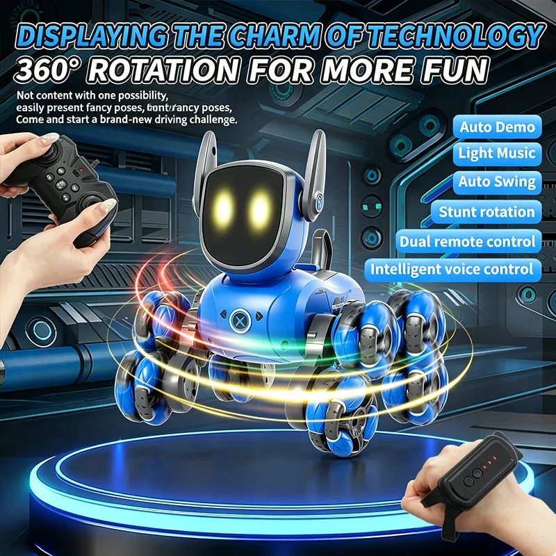 Interactive Squeaky Plush Dog Toy - JJRC Q200 2026 Robot RC Giocattolo