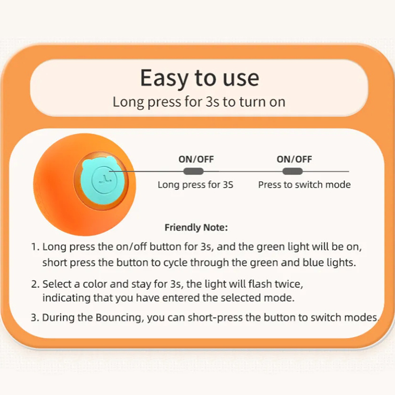 ROJECO Giocattoli per gatti Pa - Automatic Moving Dog Ball recensione e prezzo