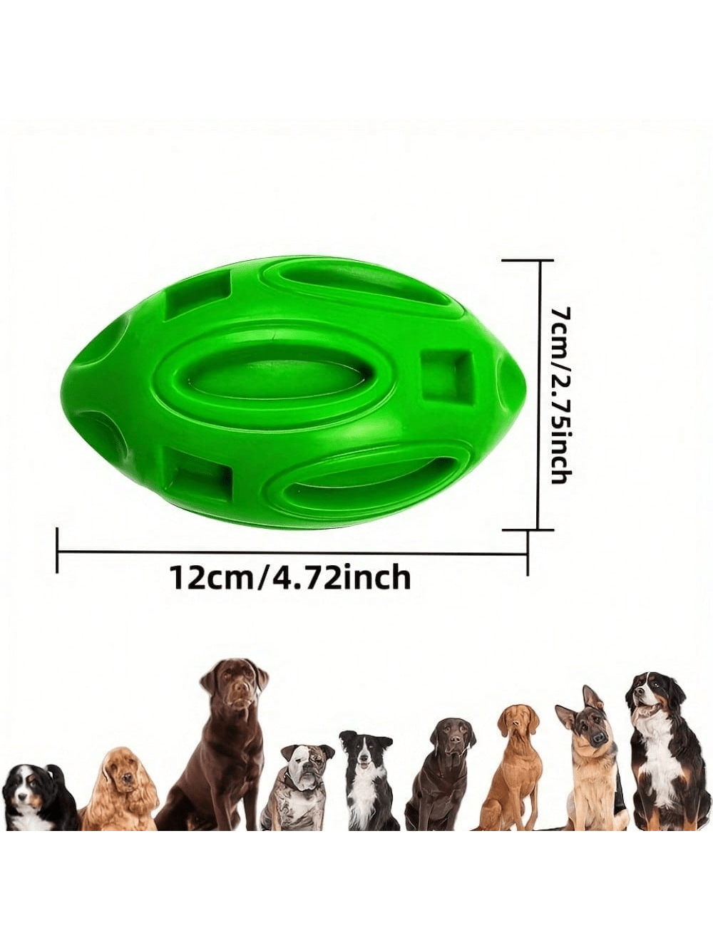 1 Pezzo di Pallone da Rugby In - Indestructible Dog Chew Toy recensione e prezzo