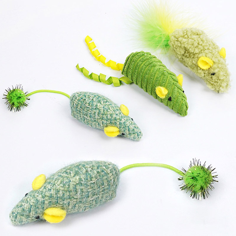 3 pz Realistico Mouse Peluche  - Catnip Interactive Plush Mouse recensione e prezzo