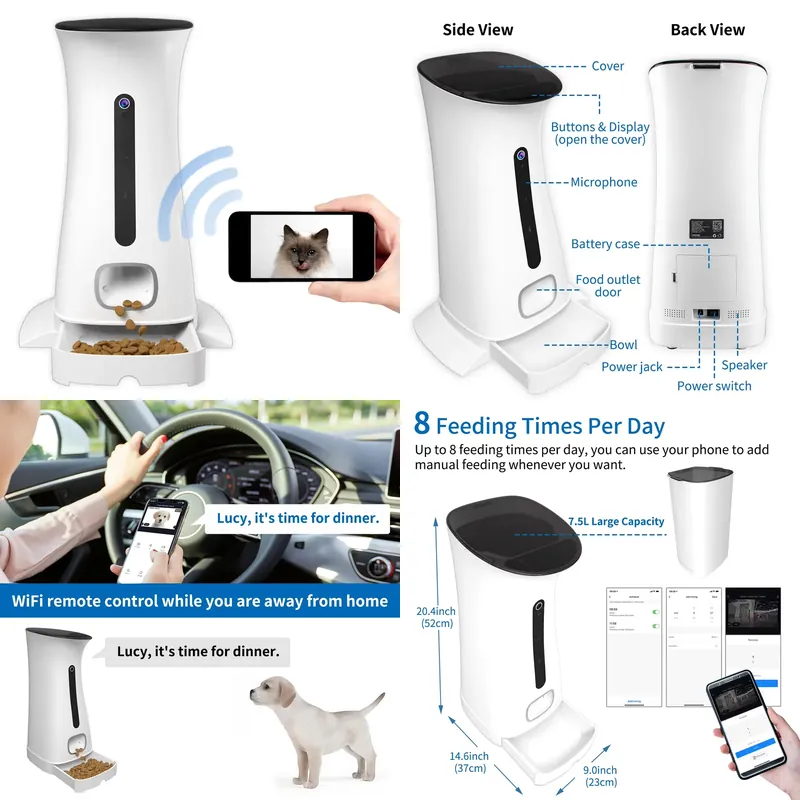 Telecamera Wi-Fi per alimentat - Pet Feeders recensione e prezzo